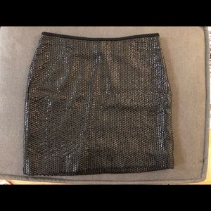DVF Black sequined skirt.